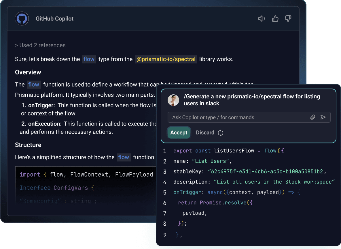 Screenshot of VSCode with GitHub CoPilot