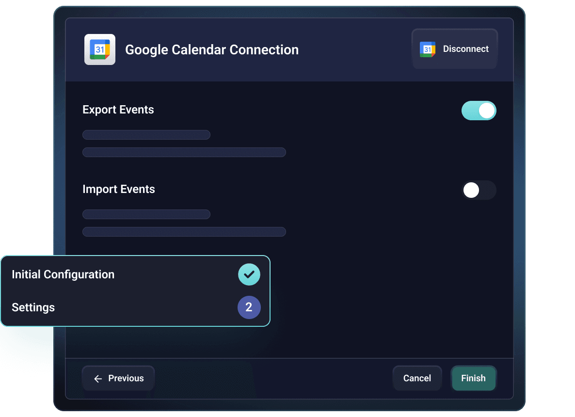 Custom integration configuration