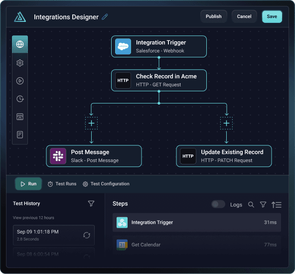 Prismatic's integration designer
