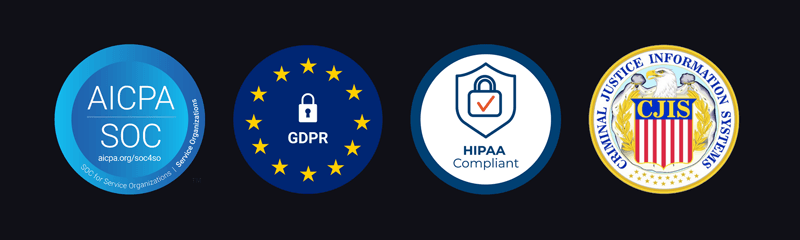 security and compliance logos badges