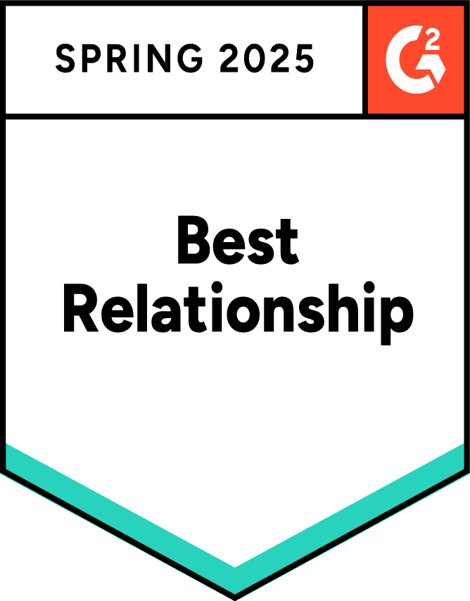 G2 Best Relationship Spring 2025