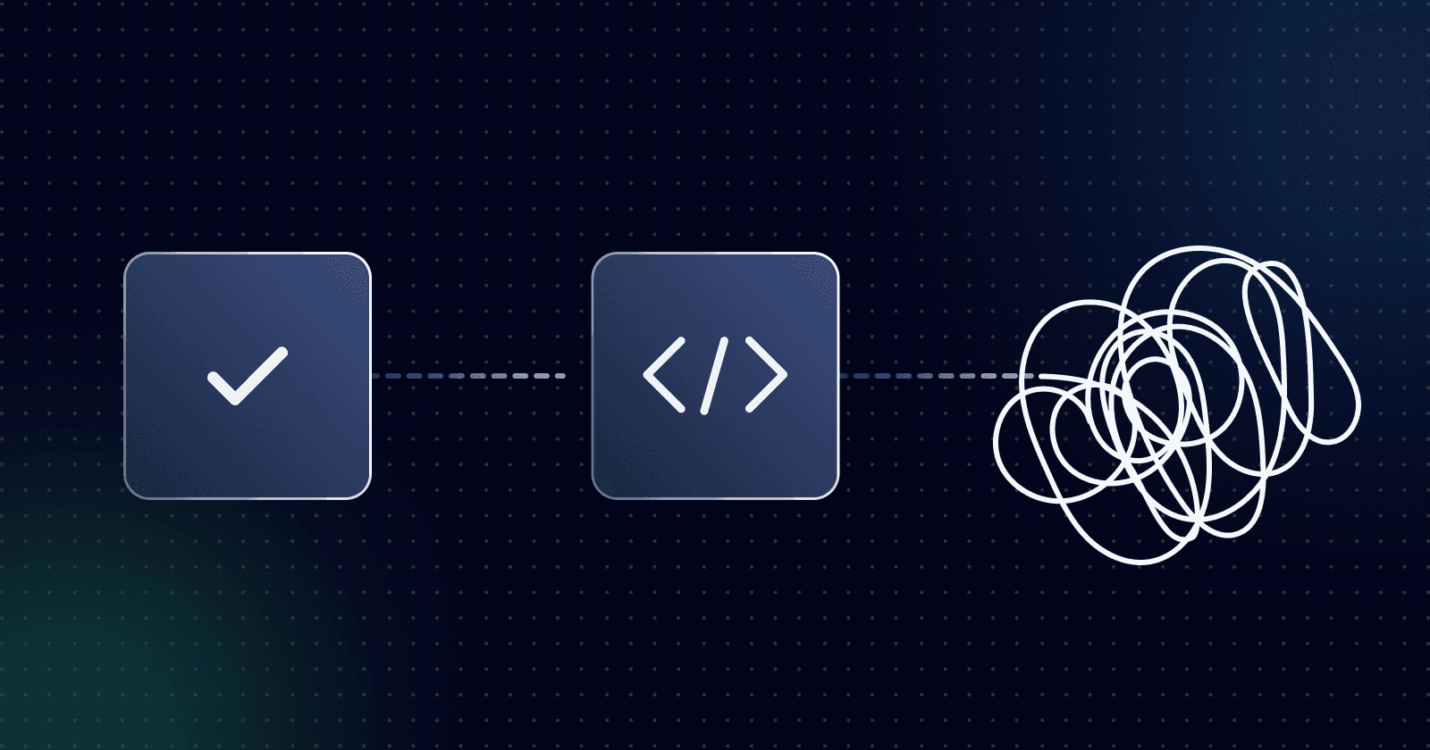 Yes code problem concept diagram