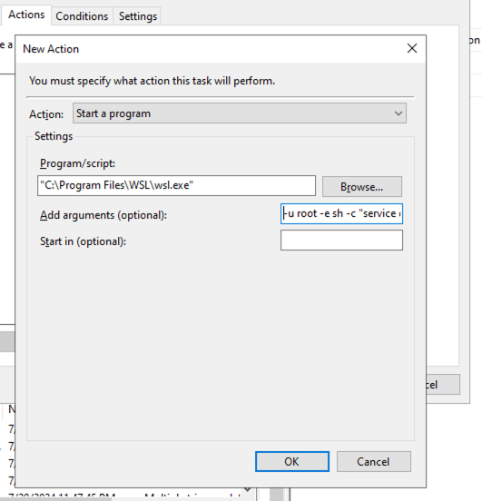 Setting up actions for WSL2(maxWidth: 600px)
