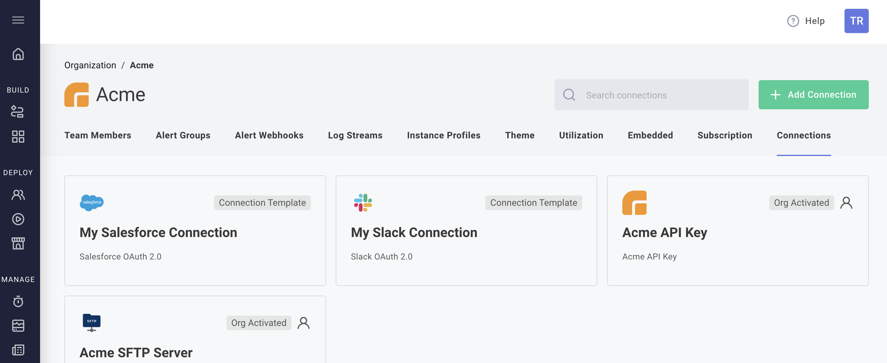 Add connection template in Prismatic app(maxWidth: 800px)