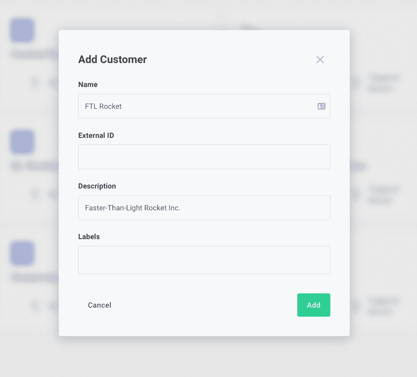 Add customer in Prismatic app(maxWidth: 600px)