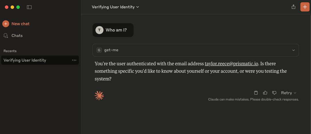 Connecting Claude to Prismatic