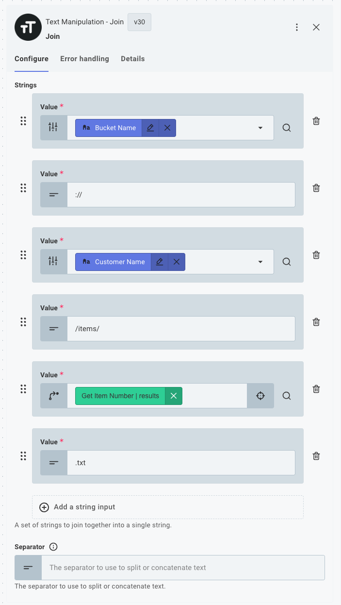 Generate Bucket Path for Joins in integration designer(maxWidth: 600px)