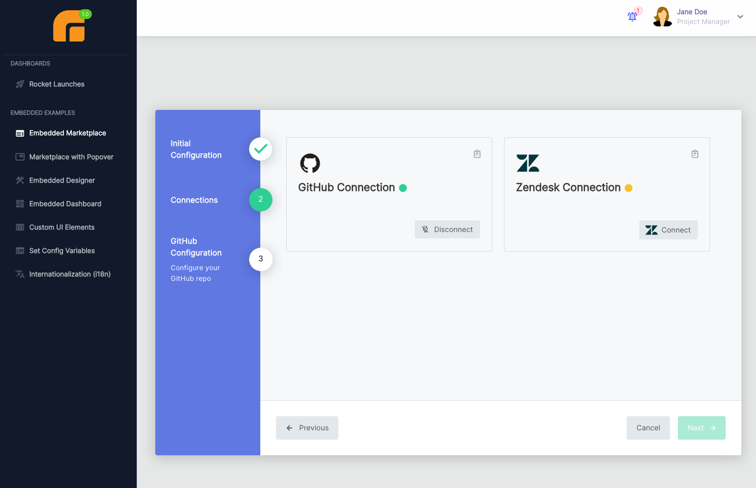 GitHub to Zendesk config wizard 1(maxWidth: 750px)