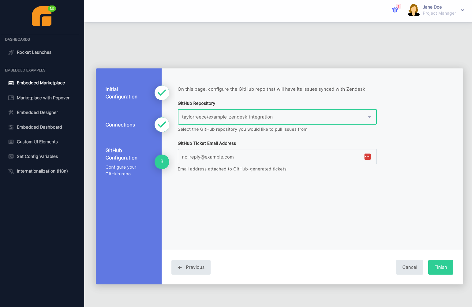 GitHub to Zendesk config wizard 2(maxWidth: 750px)