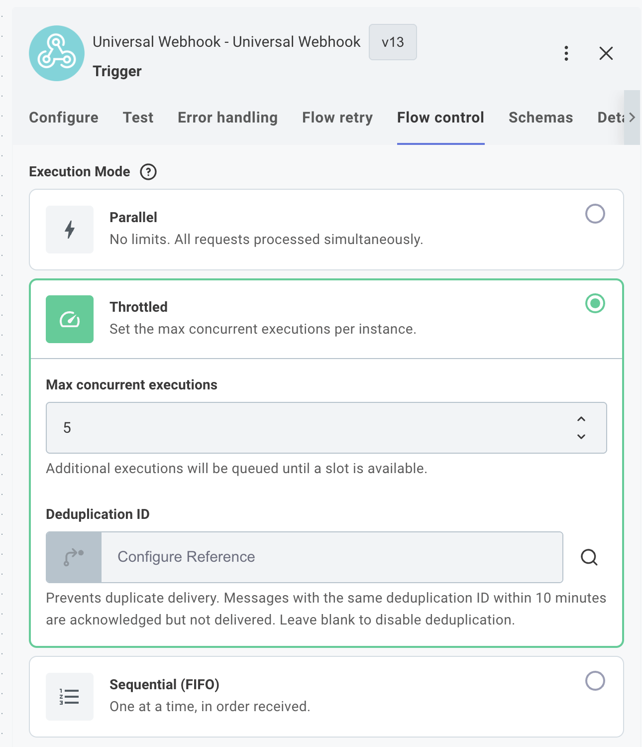 Configuring flow concurrency(maxWidth: 400px)