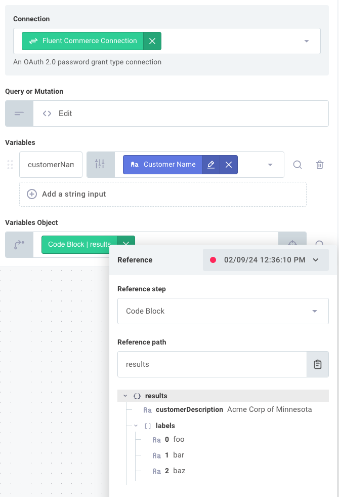GraphQL Raw request variables object input(maxWidth: 500px)