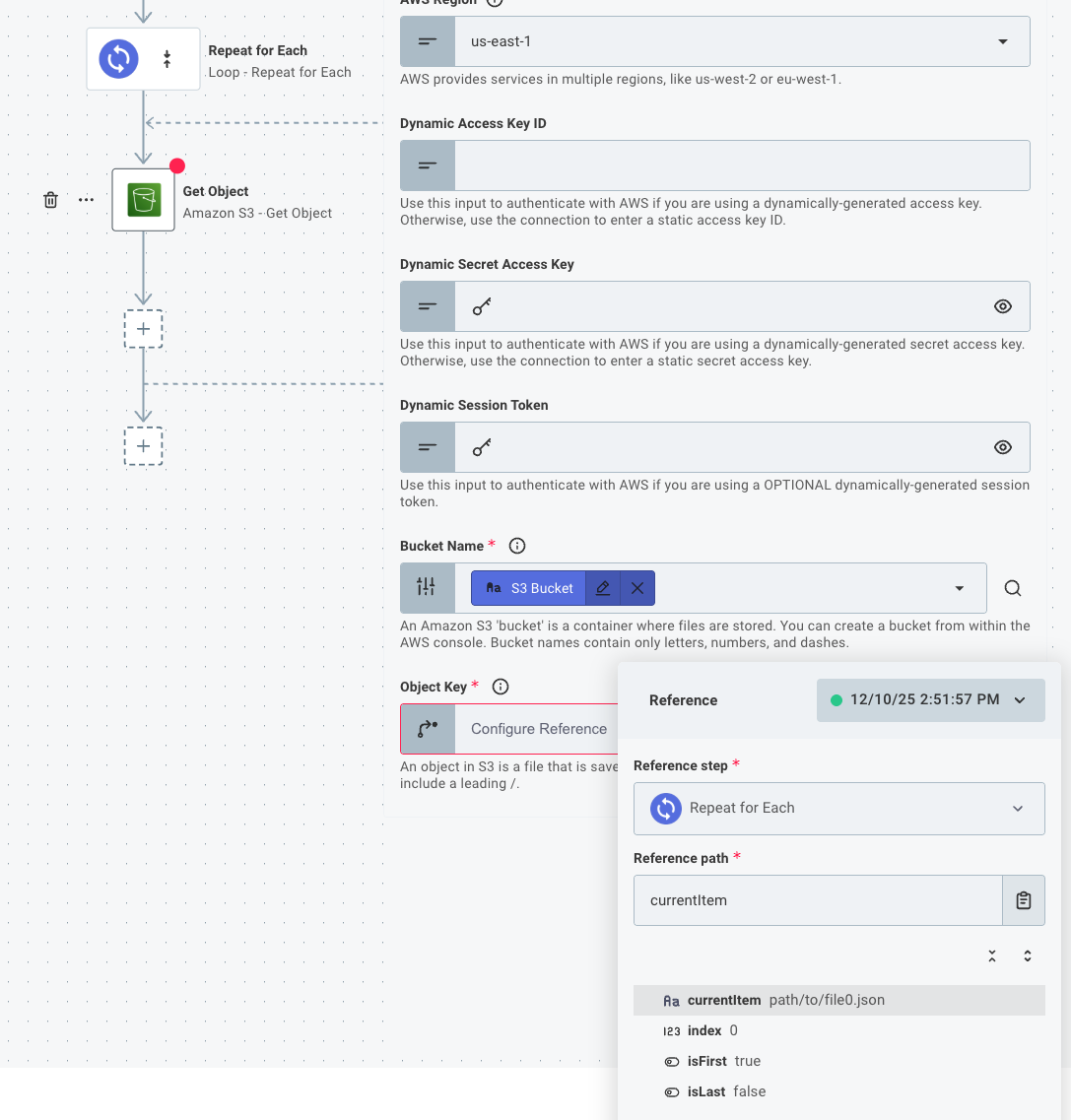 Repeat for Each to get file paths in Prismatic app(maxWidth: 800px)