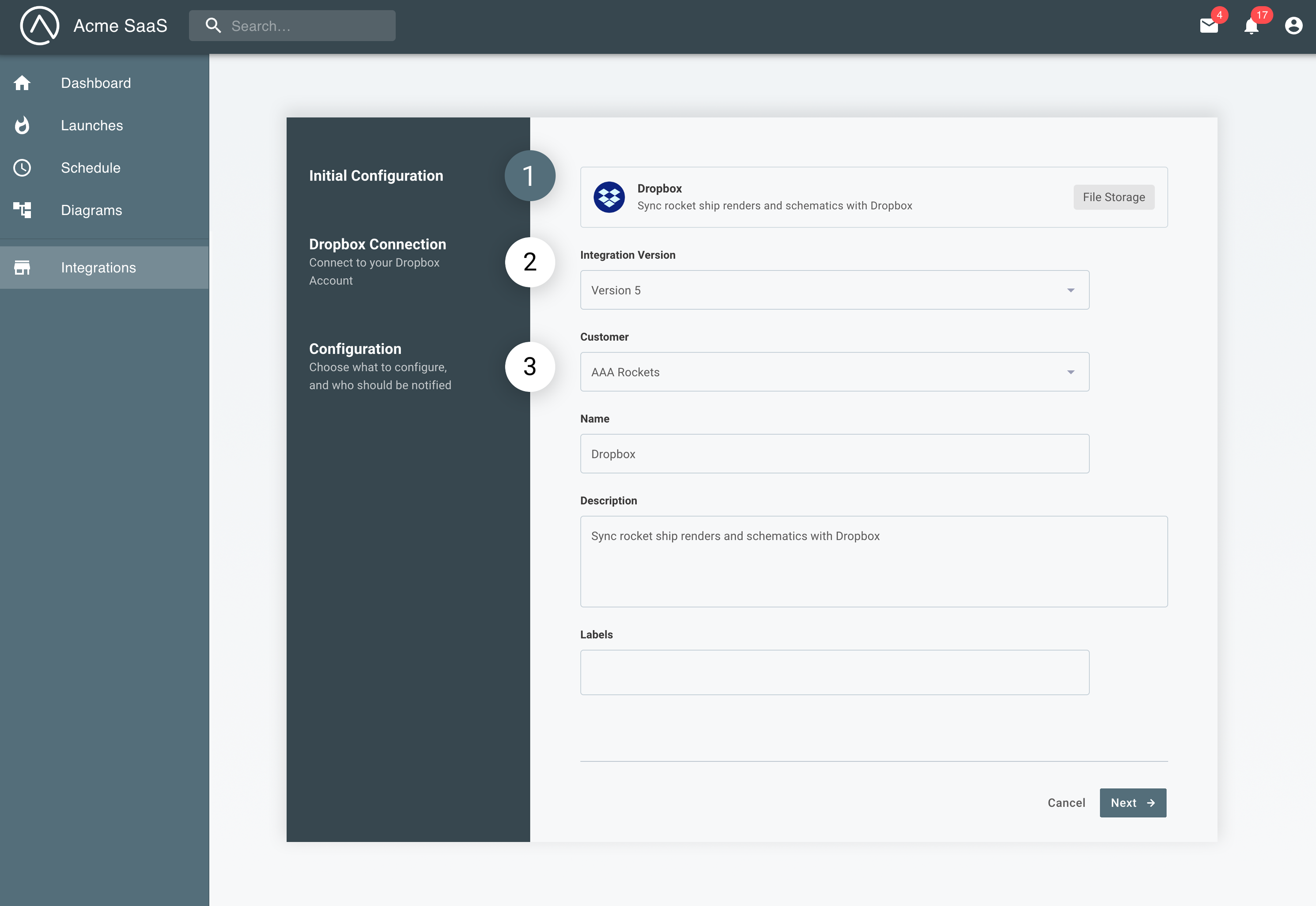 Embedded Instance Configuration Experience (After)(maxWidth: 600px)