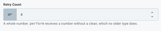 Number input in Prismatic app