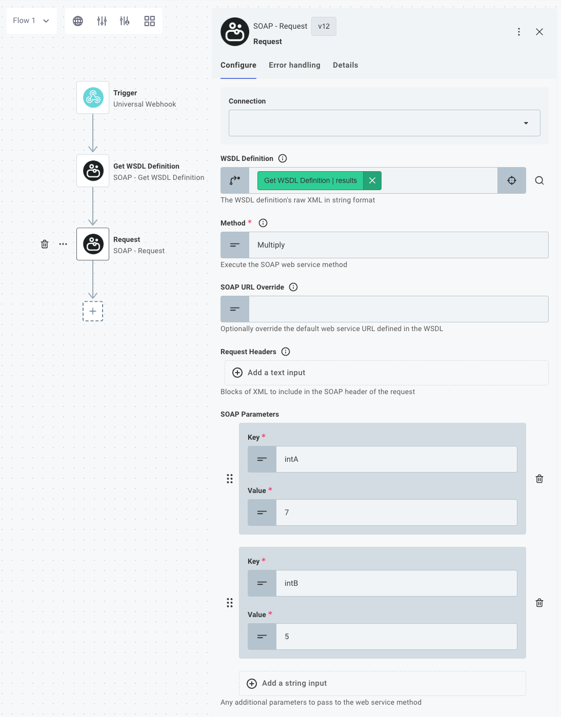 SOAP - Request in integration designer