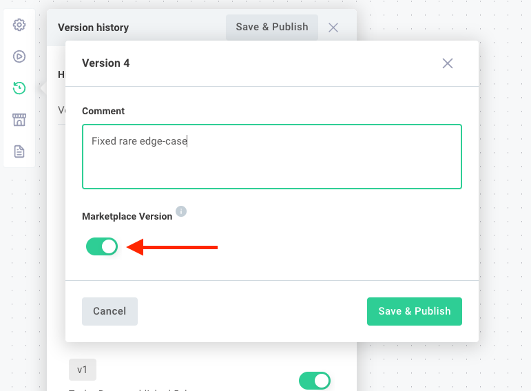 Update integration version in integration marketplace from designer(maxWidth: 550px)
