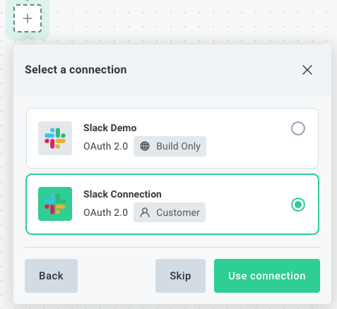 Select existing connection