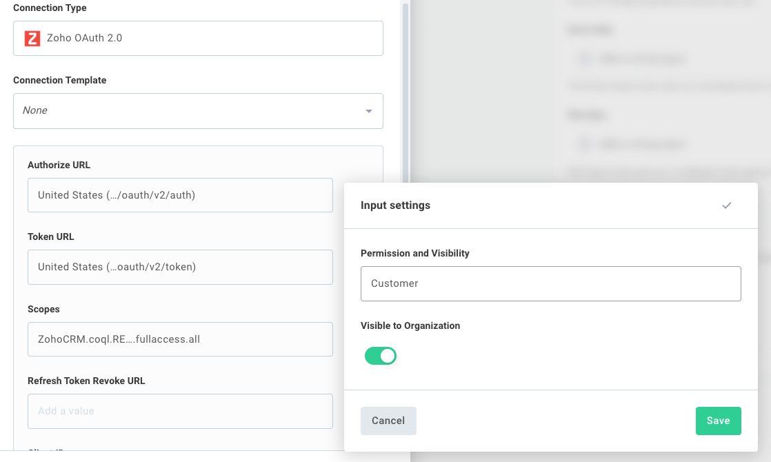 Connection input visibility(maxWidth: 500px)