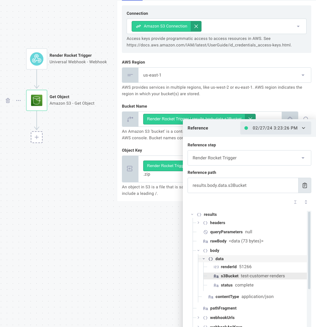 Set webhook trigger via POST request in Prismatic app(maxWidth: 700px)