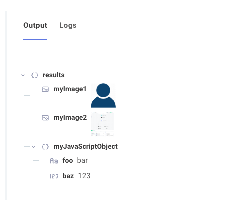 Step results for create object action