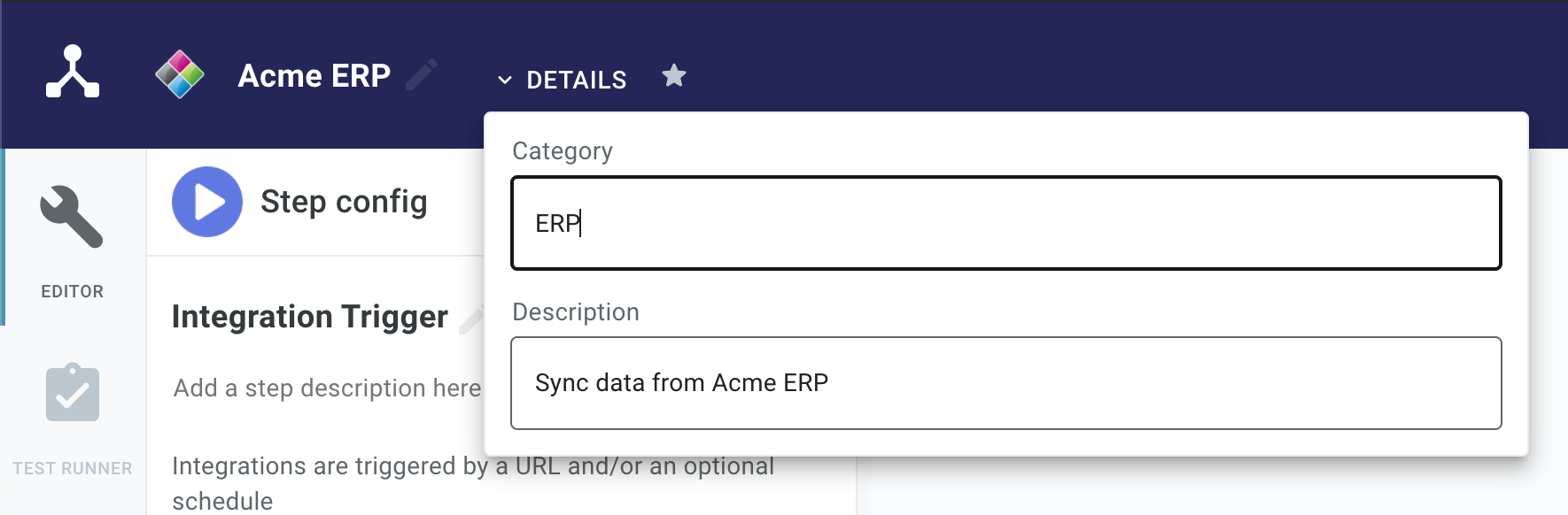 Assign integration to category in Prismatic app