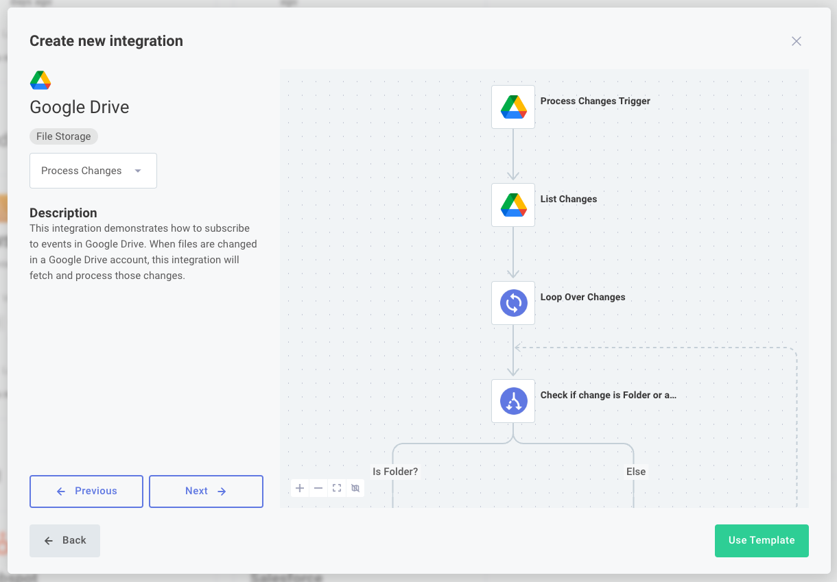 Configure a new integration