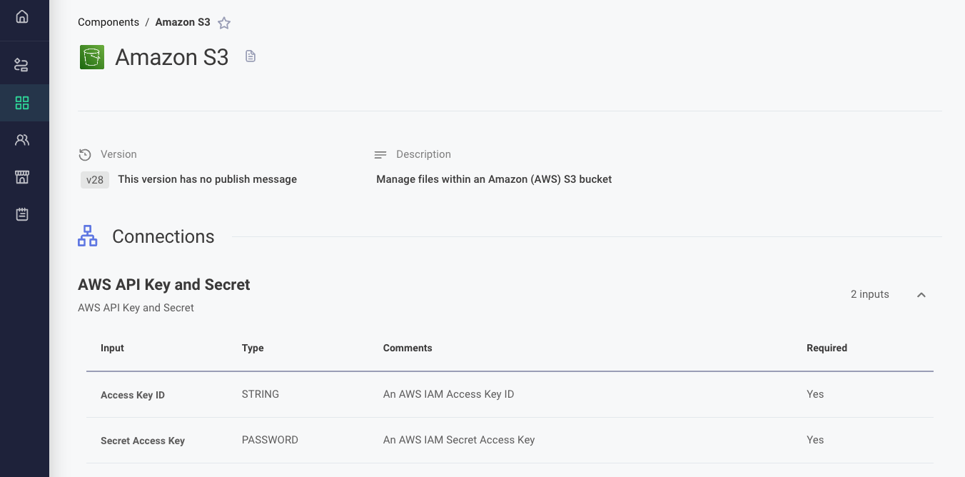 Component auth methods in Prismatic app