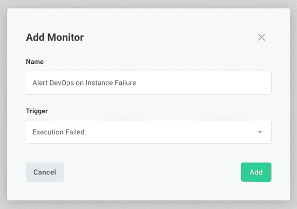 Add alert monitor in Prismatic app