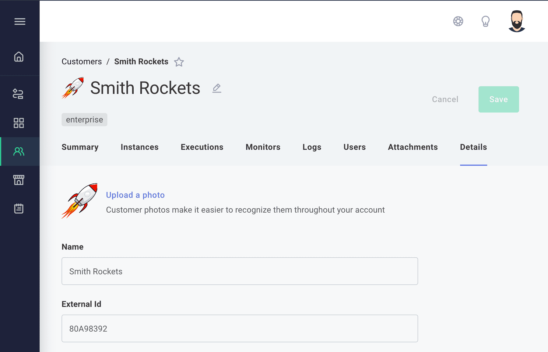 Set customer external IDs in Prismatic app