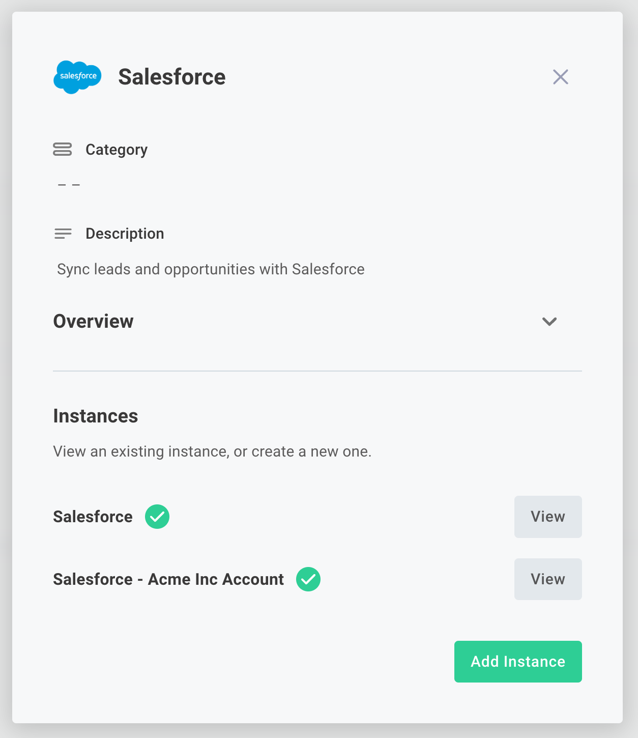 Multiple instances in embedded marketplace