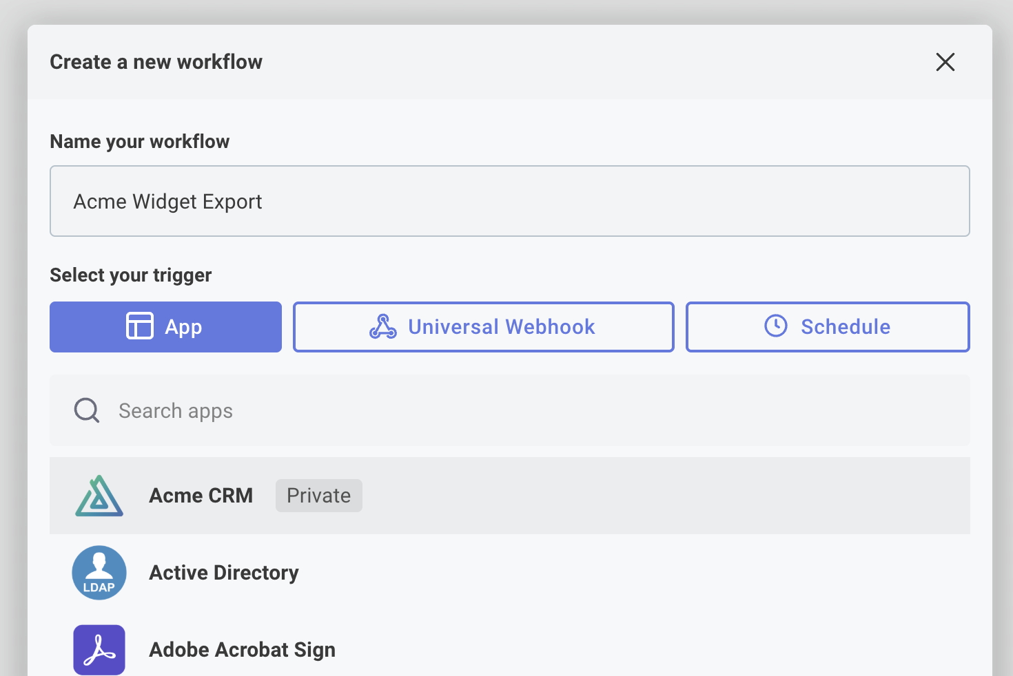 Create a new workflow template