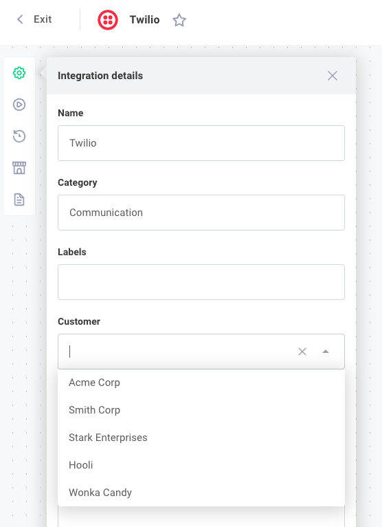 Assign an integration to a customer