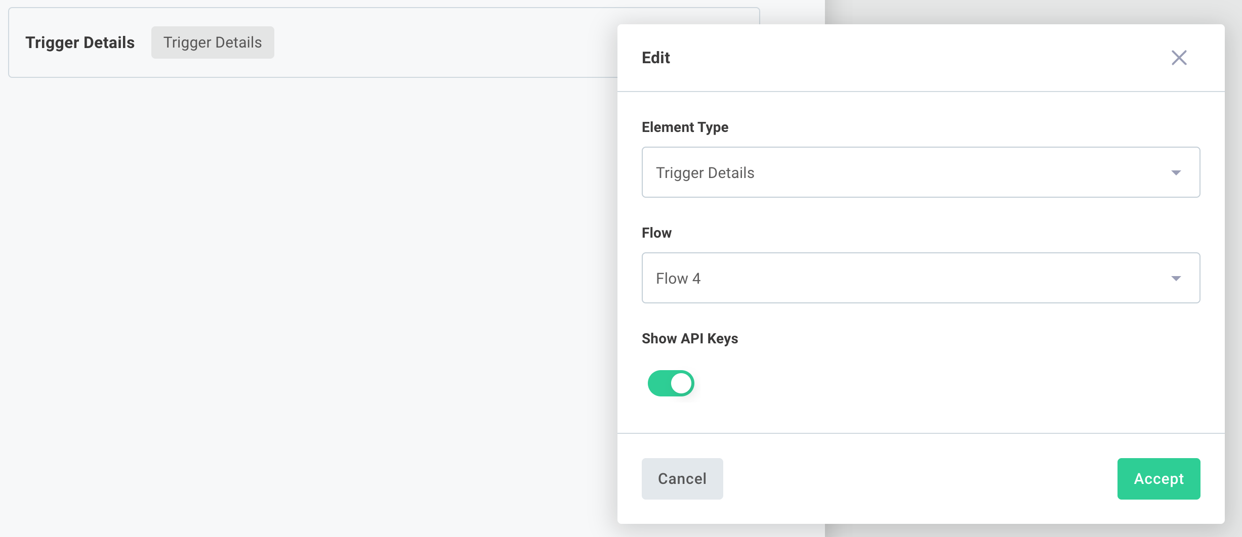 Add trigger details to config wizard in Prismatic app