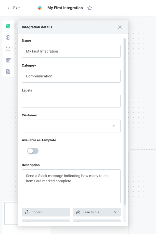Add category to integration in Prismatic app