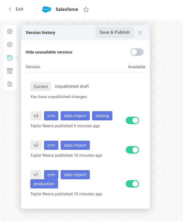 Publish integration in Prismatic app