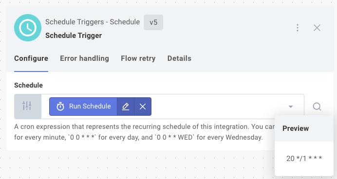 Set config variable for integration trigger in Prismatic app