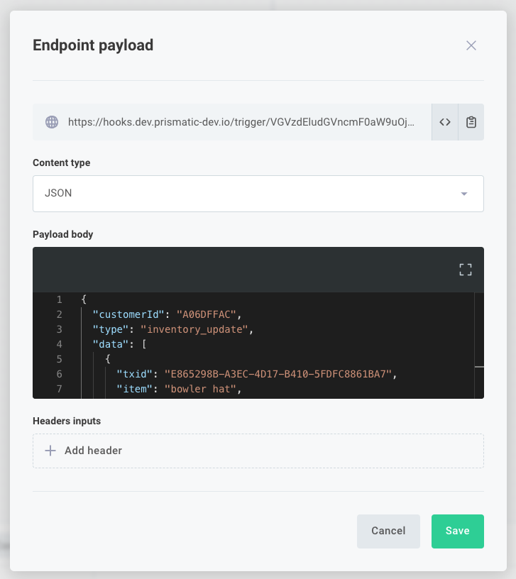 Endpoint Test Payload