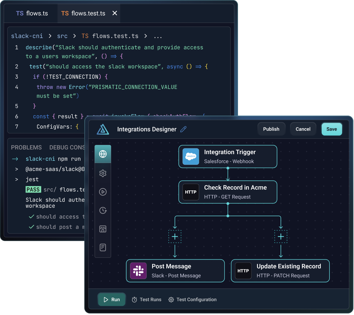 Low-code and code-native development