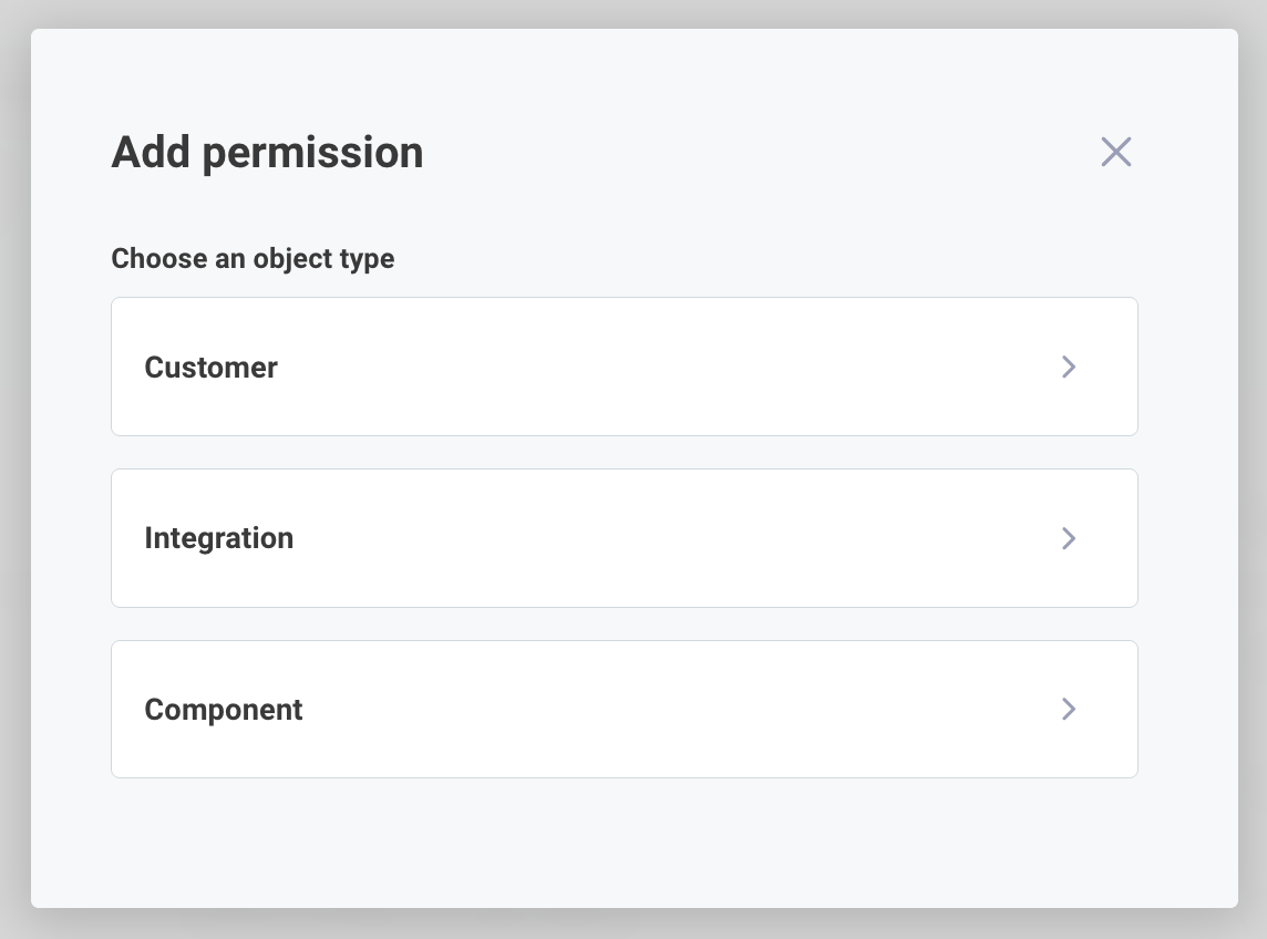 Add specific permissions to third-party team member in Prismatic app