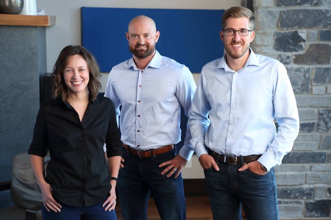 Prismatic founders: Beth Harwood, VP of Marketing and Developer Relations; Justin Hipple, CTO; Michael Zuercher, CEO.